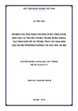 Tóm tắt Luận án Tiến sĩ: Nghiên cứu ứng dụng phương pháp công nghệ sinh học và truyền thống trong nhân giống, tạo sinh khối rễ và trồng trọt cây đan sâm (Salvia miltiorrhiza Bunge) tại Gia Lâm, Hà Nội