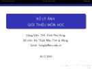 Bài giảng Xử lý ảnh: Bài 1 - ThS. Đinh Phú Hùng