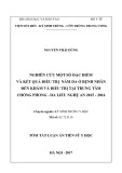 Tóm tắt Luận án Tiến sỹ Y học: Nghiên cứu một số đặc điểm và kết quả điều trị nấm da ở bệnh nhân đến khám và điều trị tại trung tâm chống phong da liễu Nghệ An 2015-2016