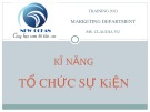 Bài giảng Kĩ năng tổ chức sự kiện