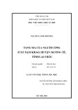 Luận văn Thạc sĩ Dân tộc học: Tang ma của người Cống ở xã Nậm Khao, huyện Mường Tè, tỉnh Lai Châu