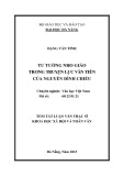 Tóm tắt luận văn Thạc sĩ Khoa học Xã hội và Nhân văn: Tư tưởng Nho giáo trong truyện Lục Vân Tiên của Nguyễn Đình Chiểu