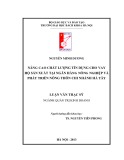 Luận văn Thạc sĩ Quản trị kinh doanh: Nâng cao chất lượng tín dụng cho vay hộ sản xuất tại Ngân hàng Nông nghiệp và Phát triển Nông thôn chi nhánh Hà Tây