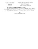 Đề kiểm tra 1 tiết môn Sinh học lớp 11 năm 2014-2015 - THPT Bác Ái