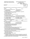 Đề thi thử THPT Quốc gia lần 1 môn Sinh học năm 2017 - THPT Nguyễn Đức Thuận - Mã đề 357