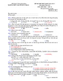 Đề thi thử THPT Quốc gia lần 1 môn Hoá học 12 năm 2017 - THPT Nguyễn Đức Thuận - Mã đề 209