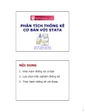 Bài giảng Phân tích thống kê cơ bản với STATA