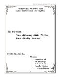 Bài báo cáo: Sinh vật màng nước (Neiston) Sinh vật đáy (Benthos)