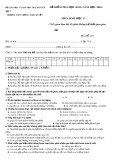 Đề kiểm tra HK 2 môn Sinh học 11 năm 2017 - THPT Lương Ngọc Quyến - Mã đề 125