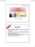 Bài giảng Kế toán chi phí: Chương 5 - ThS. Vũ Quốc Thông