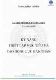Kỹ năng thiết lập mục tiêu và tạo động lực bản thân