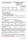 Đề thi thử ĐH đợt 3 năm 2017 môn Sinh học - THPT Trần Hưng Đạo - Mã đề 359