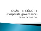 Bải giảng Quản trị công ty: Phần 1 - Phan Thị Thanh Thủy
