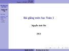 Bài giảng Toán 1: Chương 1 - Nguyễn Anh Thi