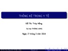 Bài giảng Thống kê xã hội: Chương 11 - Đỗ Thị Thúy Hằng