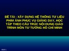 Bài giảng chuyên đề 1: Khái niệm, nguồn gốc và quá trình hình thành tư tưởng Hồ Chí Minh