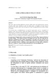 Some approaches in policy study