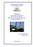 Bài giảng Máy nâng chuyển - ĐH Phạm Văn Đồng