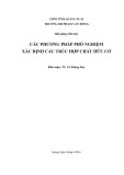 Bài giảng Các phương pháp phổ nghiệm xác định cấu trúc hợp chất hữu cơ - ĐH Phạm Văn Đồng