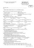 Đề thi HK 1 môn Hóa học lớp 10 năm 2014 - THPT Krông Nô - Mã đề 132