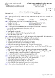 Đề kiểm tra khảo sát môn Lịch sử lớp 10 năm 2016-2017 - THPT Nguyễn Văn Cừ - Mã đề 195