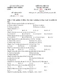 Đề kiểm tra HK 1 môn Hóa học 10 năm 2017-2018 - THPT Thống Linh
