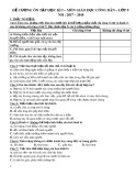 Đề cương ôn tập HK 1 môn GDCD lớp 9 năm 2017-2018