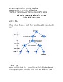 Đề kiểm tra HK 1 môn Sinh học lớp 9 năm 2017-2018 - THCS Quang Trung