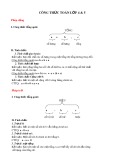 Tổng hợp công thức toán lớp 4&5
