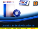 Bài giảng Nhập môn công nghệ phần mềm: Chủ đề 4 - Lương Trần Hy Hiến (tt)