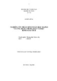 Tóm tắt luận văn Thạc sĩ Khoa học: Nghiên cứu phần mềm toán học maple và ứng dụng trong dạy và học hình giải tích