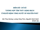 Biến đổi chỉ số tương hợp tâm thất - Động mạch ở người bệnh tăng huyết áp nguyên phát