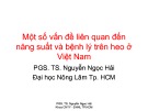 Một số vấn đề liên quan đến năng suất và bệnh lý trên heo ở Việt Nam
