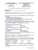 Đề KS ôn thi THPT Quốc gia môn Hóa học lớp 11 năm 2018-2019 lần 1 - THPT Nguyễn Viết Xuân - Mã đề 306