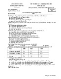 Đề thi HK2 môn Địa lí lớp 11 năm 2017-2018 - THPT Quế Võ 1 - Mã đề 652