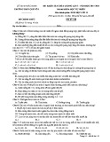 Đề KSCL môn Sinh học lớp 11 năm 2017-2018 lần 2 - THPT Quế Võ 1 - Mã đề 110