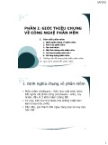 Bài giảng Kỹ thuật phần mềm - Phần 1: Giới thiệu chung về Công nghệ phần mềm