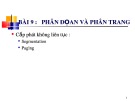 Bài giảng Hệ điều hành nâng cao: Bài 9 - Trần Hạnh Nhi