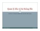 Bài giảng Linux và phần mềm mã nguồn mở: Chương 9 - TS. Hà Quốc Trung