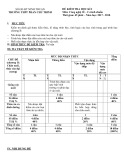 Đề thi học kì 1 môn Công nghệ 10 năm 2017-2018 có đáp án - Trường THPT Phan Chu Trinh