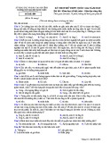 Đề thi thử THPT Quốc gia môn GDCD năm 2019 lần 1 - Sở GD&ĐT Hà Tĩnh - Mã đề 004