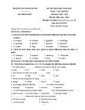 Đề thi chọn học sinh giỏi cấp trường môn Tiếng Anh 9 năm 2018-2019 có đáp án - Trường THCS Hồng Dương (Vòng 1)