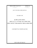Luận văn thạc sĩ Quản lý công: Quản lý nhà nước đối với các tổ chức phi chính phủ nước ngoài trên địa bàn tỉnh Quảng Bình