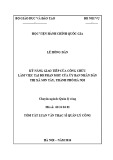 Luận văn thạc sĩ Quản lý công: Kỹ năng giao tiếp của công chức làm việc tại bộ phận một cửa Ủy ban nhân dân Thị xã Sơn Tây, TP Hà Nội