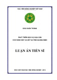 Luận án tiến sĩ: Phát triển dịch vụ hậu cần cho đánh bắt xa bờ tại tỉnh Quảng Ninh