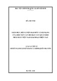 Luận án tiến sĩ Xây dựng Đảng: Giáo dục, rèn luyện đạo đức cách mạng của đội ngũ cán bộ Hậu cần Quân đội nhân dân Việt Nam giai đoạn hiện nay