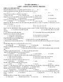Đề cương ôn tập chương 3,4 môn Hóa học 10 năm 2019-2020 - Trường THPT Tôn Thất Tùng