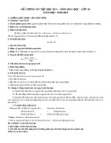 Đề cương ôn tập học kì 1 môn Hóa học 10 năm 2018-2019 - Trường THCS&THPT Võ Nguyên Giáp