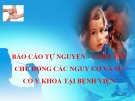 Bài giảng Báo cáo tự nguyện – Giám sát chủ động các nguy cơ và sự cố y khoa tại bệnh viện