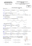 Đề thi thử THPT Quốc gia lần 1 môn Toán năm 2019-2020 - Trường THPT Hậu Lộc 2